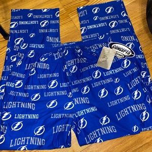 Mens lighting pj pants with tags